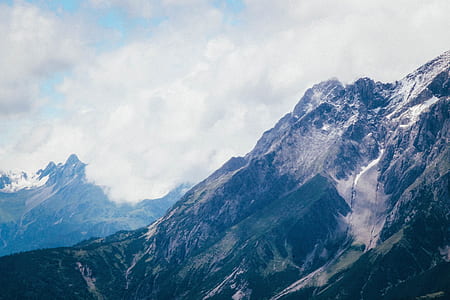 aerial view of mountain thumbnail