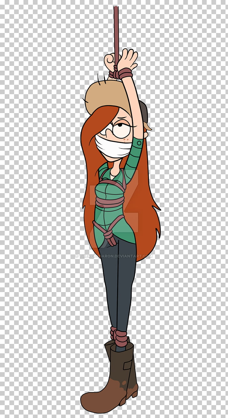 Gag Bondage Cartoon Illustration Serena Tied Up Png Clipart