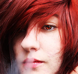 white smoke on woman's nose thumbnail