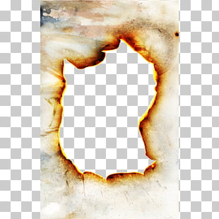 Paper Combustion Flame Fire, Burning paper, burning beige paper illustration PNG clipart