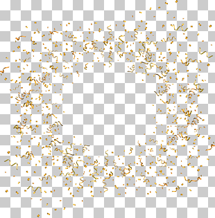 Euclidean Confetti , painted floating golden ribbons and confetti PNG clipart