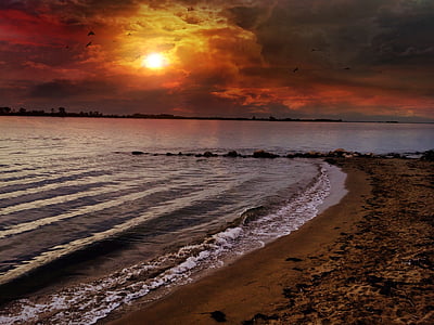 seashore sunset photography thumbnail