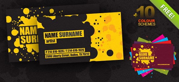 Creative Business Card PSD Template psd file