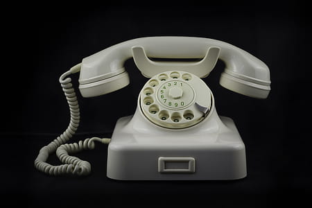white rotary telephone thumbnail