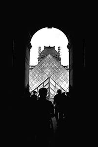 architecture, person, louvre, crowd thumbnail