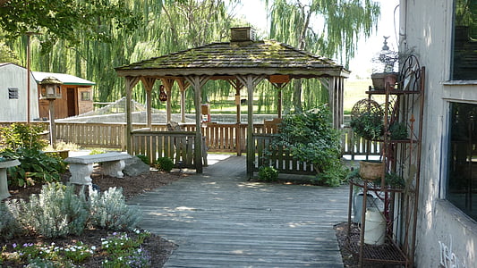 gazebo surrounded by trees thumbnail