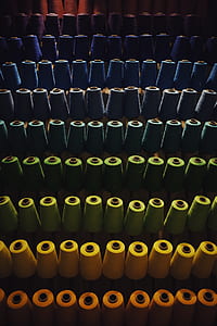 assorted-color thread spools thumbnail