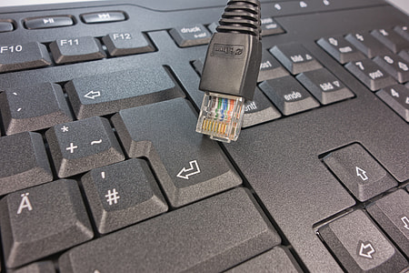 closeup photo of black computer keyboard thumbnail