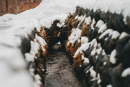 focus photography of canal thumbnail