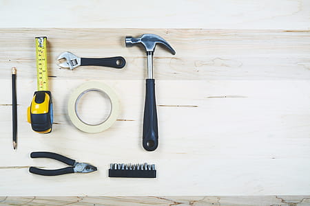 Construction Tools Flatlay Photo thumbnail