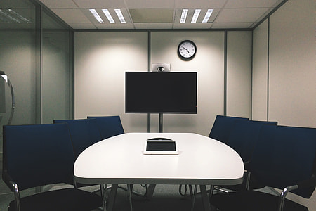 Office meeting and presentation room with television thumbnail
