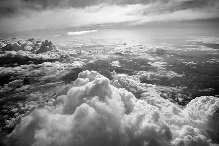 grayscale photo of clouds thumbnail