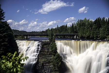 Front View of Majestic Kakabeka Falls, Ontario, Canada thumbnail
