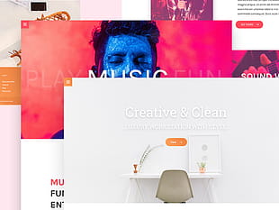 Multiple Landing Page Template psd file