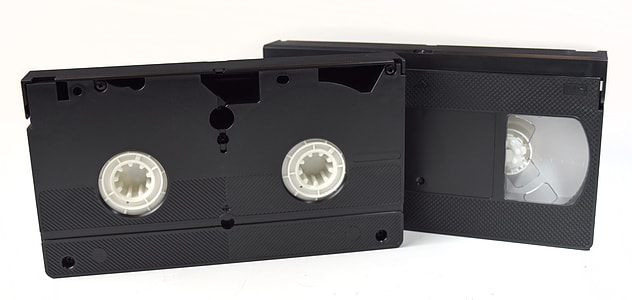 two black VHS tapes thumbnail