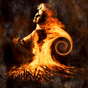 woman on fire painting thumbnail