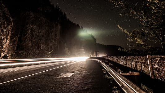 timelaps photo of cars on street thumbnail