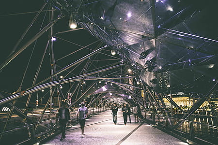 people walking on bridge thumbnail