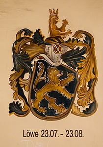black and brown coat of arms painting thumbnail