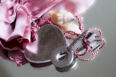 silver and pink textile thumbnail