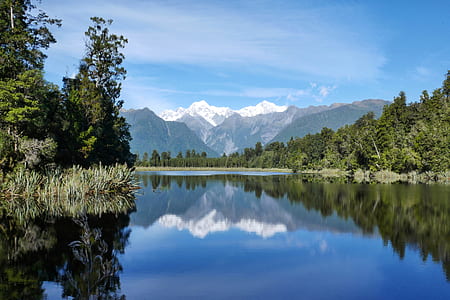 panoramic photography of forest and mountains thumbnail