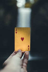 person holding ace of heart playing card thumbnail
