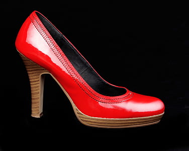 red, shoe, footwear, high heel thumbnail