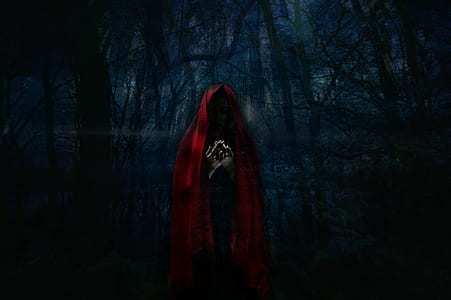person wearing red scarf painting thumbnail