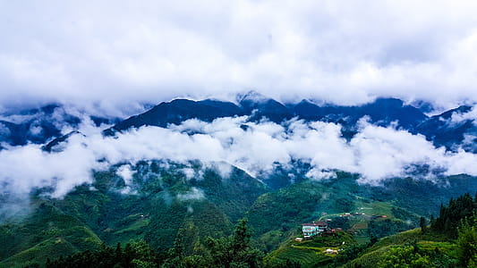 Mountain Covered in Clouds thumbnail