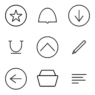 Dashboard (Line Style) svg vector icon sets