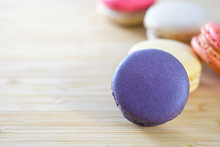 Photo of Macarons on Brown Wooden Surface thumbnail