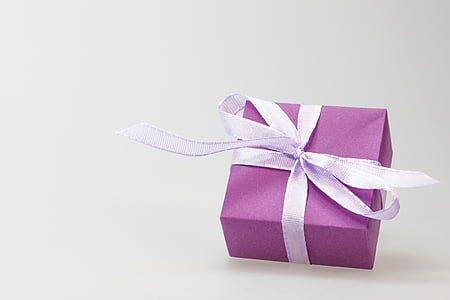 purple box with white ribbon thumbnail