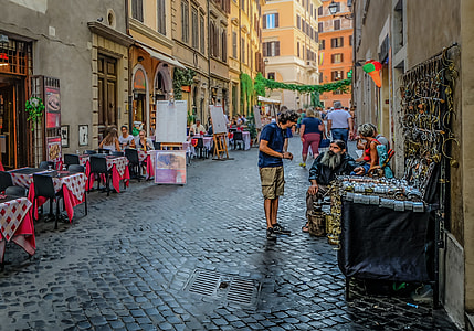 group of people walking on street thumbnail