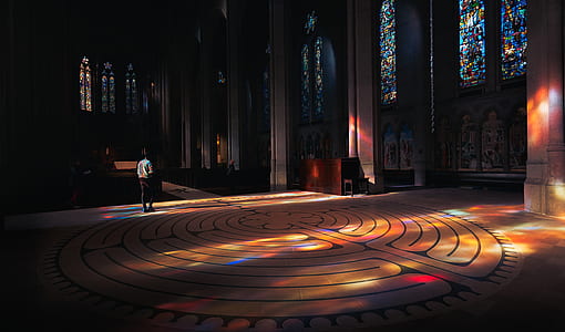 man walking inside the building thumbnail