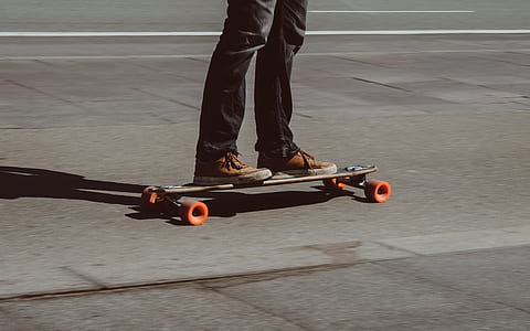 person riding on skateboard thumbnail