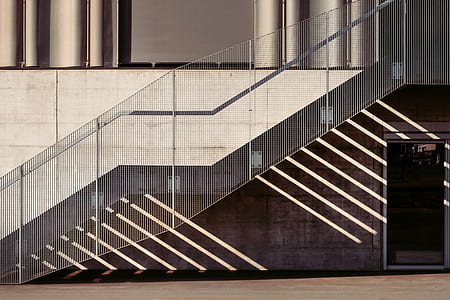 gray steel stair rails thumbnail