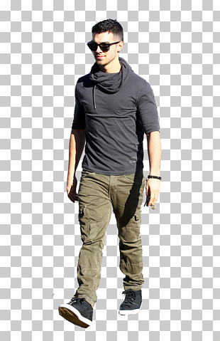 Editing , People Free , man wearing black cowl-neck hoodie and green cargo pants PNG clipart