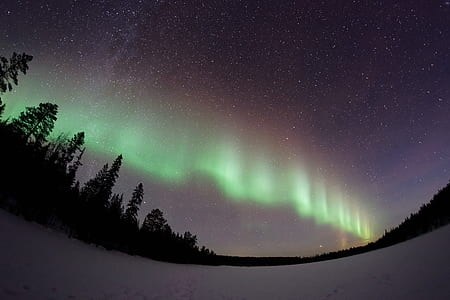 aurora borealis landscape photography thumbnail