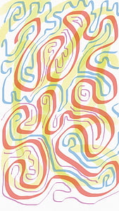 orange, green, and blue wallpaper thumbnail