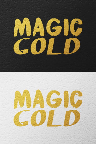 Gold text effects psd file