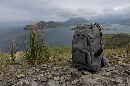 gray and black hiking backpack thumbnail
