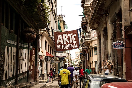 Arte Autobienal flag on the street thumbnail