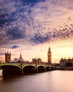 sea, city, dawn, sky thumbnail