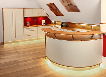 brown and white bar counter inside room thumbnail