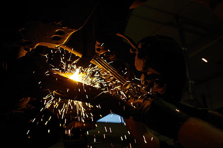 black metal frame with metal sparks thumbnail