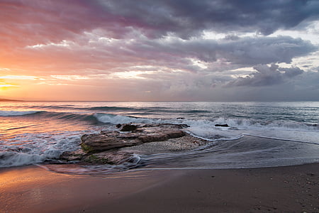 seashore during sunset thumbnail