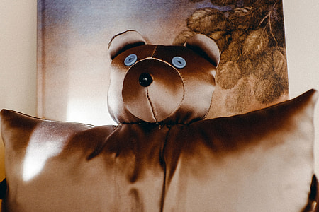 Handmade bear toy pillow thumbnail
