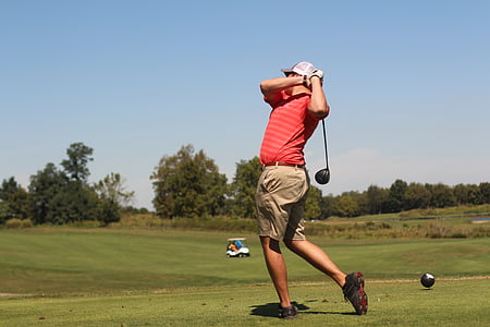 man holding golf club thumbnail