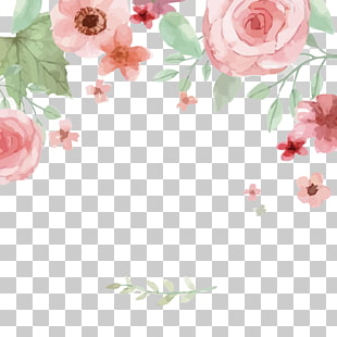 Wedding invitation National Grandparents Day Greeting card Save the date, watercolor flowers, pink roses PNG clipart