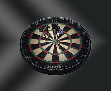 dartboard with dart pins thumbnail